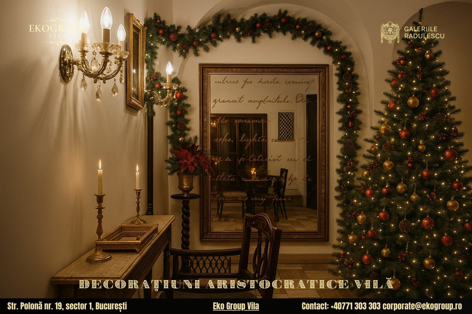 Decoratiuni de Craciun în stil interbelic: eleganța nobiliară a Eko Group Vila în atmosfera Crăciunului anilor ’30 6 Decoratiuni de Craciun în stil interbelic: eleganța nobiliară a Eko Group Vila în atmosfera Crăciunului anilor ’30